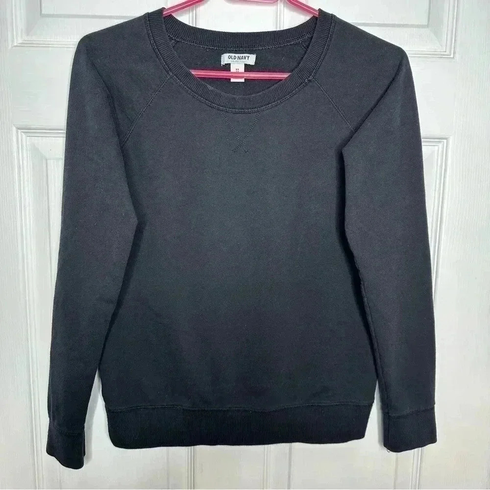 Old Navy Sweatshirt Black Size Extra Small